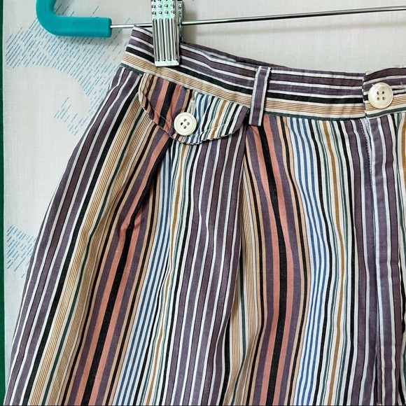VINTAGE Ralph Lauren striped cotton shorts preppy classic basic waist 25 - Picture 3 of 11